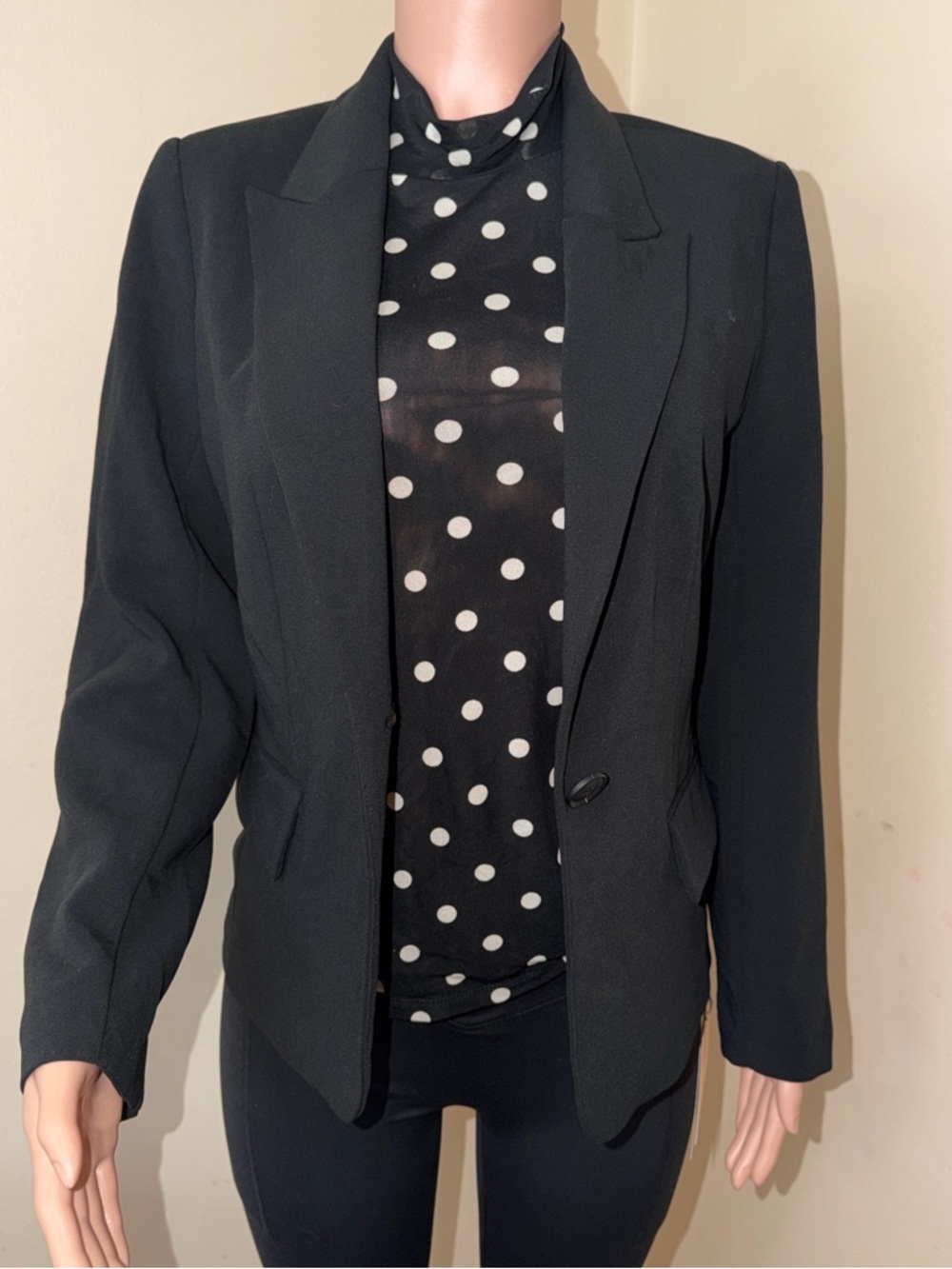 a new day Black Women's Single-Button Blazer